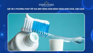 tẩy ria mép bằng kem đánh răng