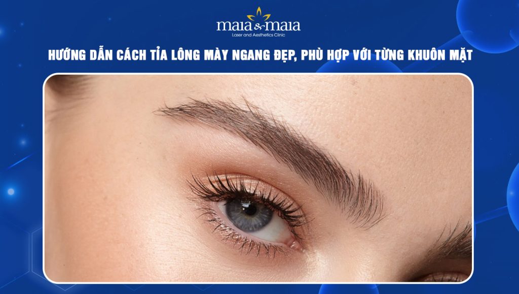 Tỉa lông mày ngang