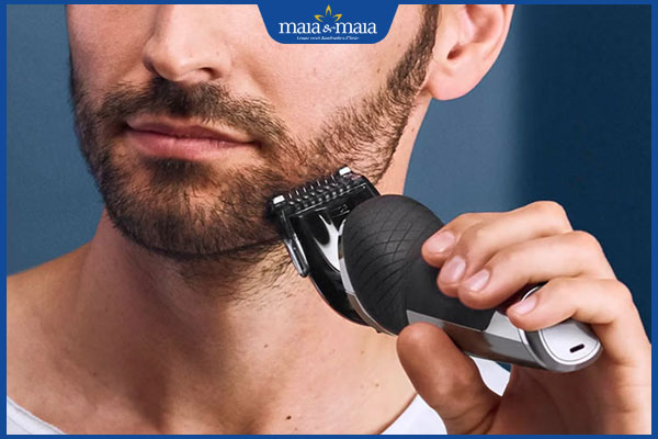 tỉa râu bằng tông đơ