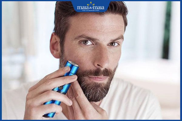 triệt râu quai nón bằng máy cầm tay