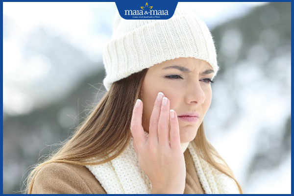 da khô do trời lạnh