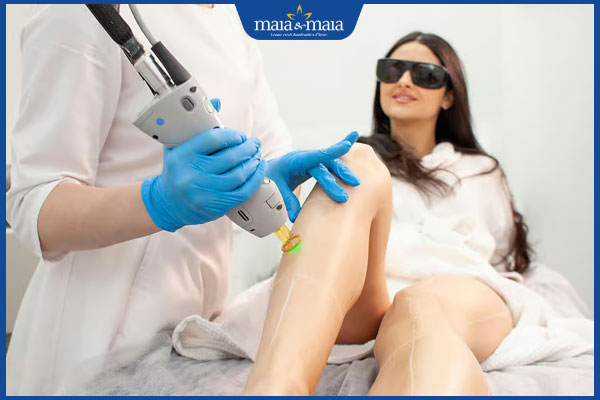 thực hiện laser trị viêm nang lông