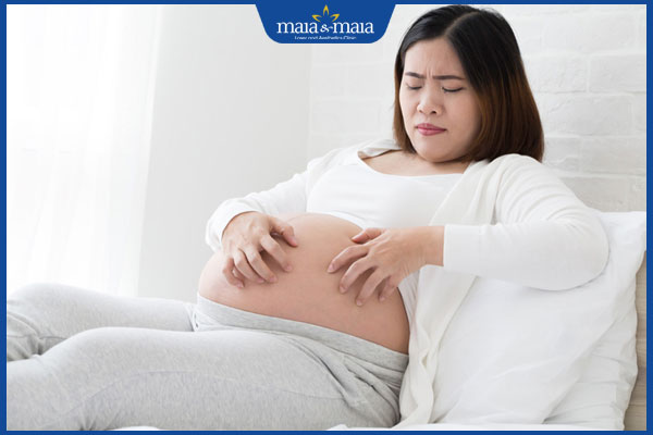 viêm nang lông ở bà bầu gây khó chịu