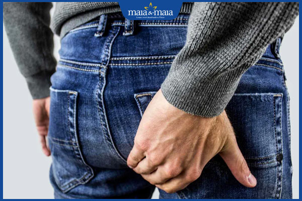 zona mông gây khó chịu