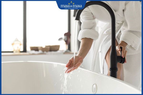 chuẩn bị đi tắm