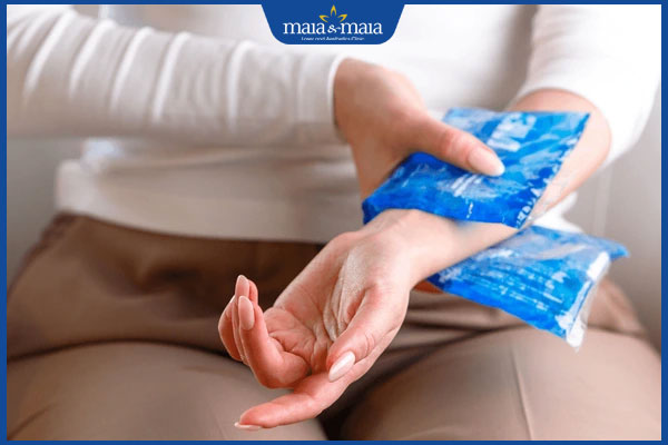 chườm mát vùng da dị ứng