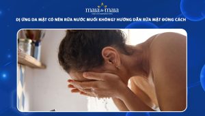 dị ứng da mặt có nên rửa nước muối
