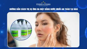 trị dị ứng da mặt bằng nước muối