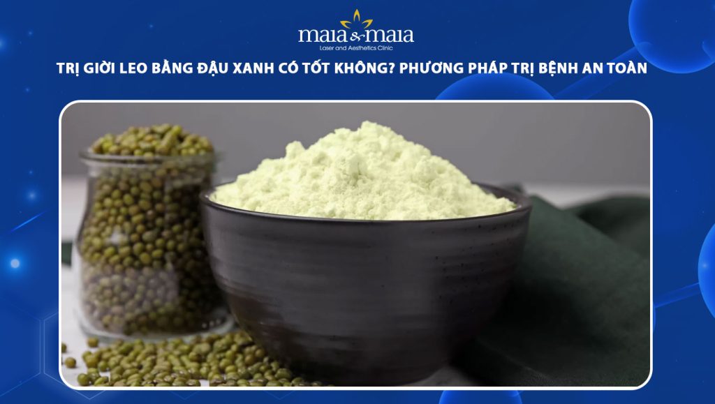 trị giời leo bằng đậu xanh