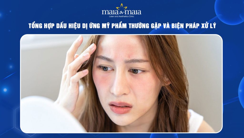 Dấu hiệu dị ứng mỹ phẩm