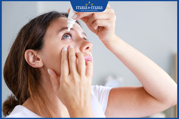 nhỏ thuốc cho mắt