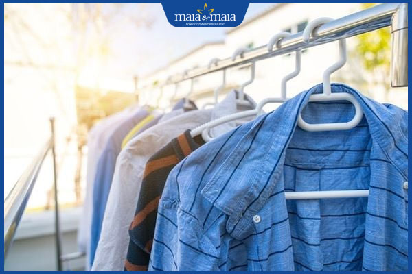 phơi quần áo dưới nắng