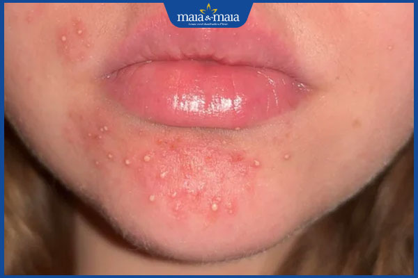 tình trạng viêm da mụn mủ truyền nhiễm