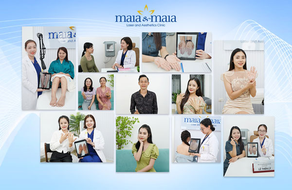 Phòng khám Chuyên khoa Da liễu Maia&Maia khẳng định vị thế trong ngành điều trị da liễu 3 khách hàng maia