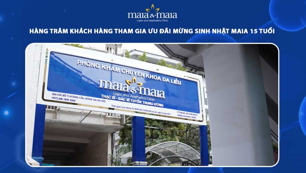 khách hàng tham gia sinh nhật maia 15 tuổi