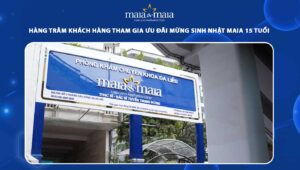 khách hàng tham gia sinh nhật maia 15 tuổi