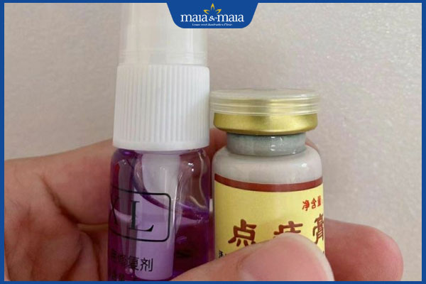 Dùng gel tẩy nốt ruồi tốt không? Cách xóa nốt ruồi an toàn 2 lo cham not ruoi