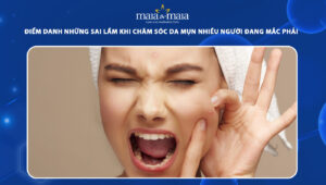 sai lầm khi chăm sóc da mụn