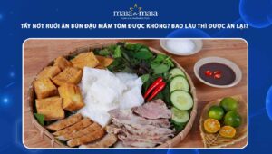 tẩy nốt ruồi ăn bún đậu mắm tôm được không