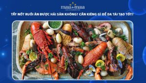 tẩy nốt ruồi ăn được hải sản không