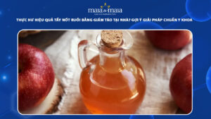 tẩy nốt ruồi bằng giấm táo