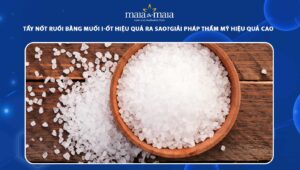 tẩy nốt ruồi bằng muối i-ốt