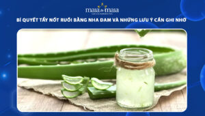 tẩy nốt ruồi bằng nha đam