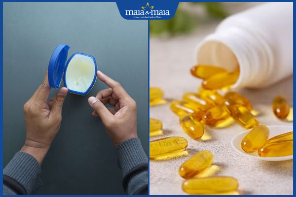 vaseline và vitamin e