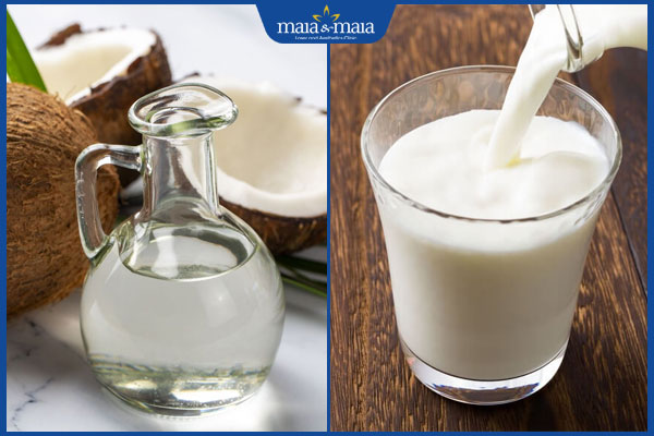 Bí quyết trị thâm mắt bằng dầu dừa đơn giản tại nhà 4 dầu dừa và sữa tươi