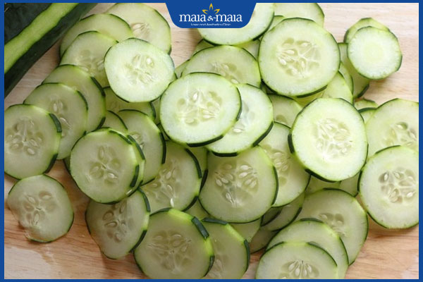 dưa chuột cắt lát