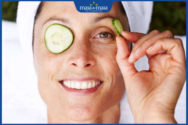 dưa chuột giảm thâm mắt