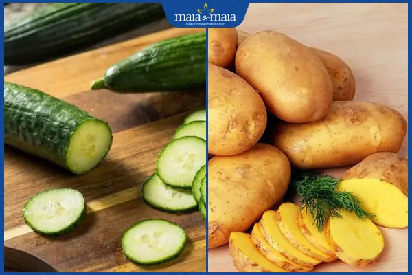 dưa chuột và khoai tây