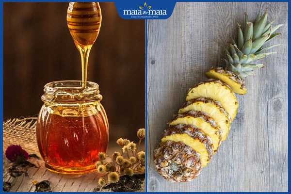 mật ong và dứa