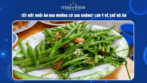 tẩy nốt ruồi ăn rau muống có sao không