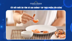 tẩy nốt ruồi ăn tôm có sao không