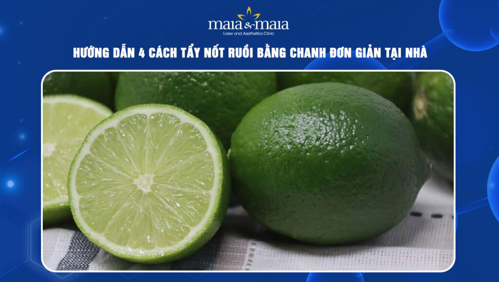 tẩy nốt ruồi bằng chanh