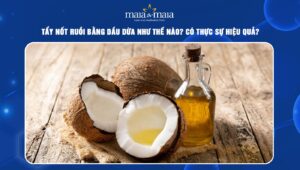 Tẩy nốt ruồi bằng dầu dừa