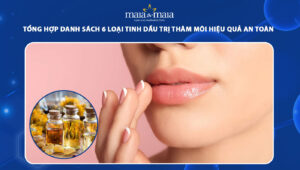 tinh dầu trị thâm môi