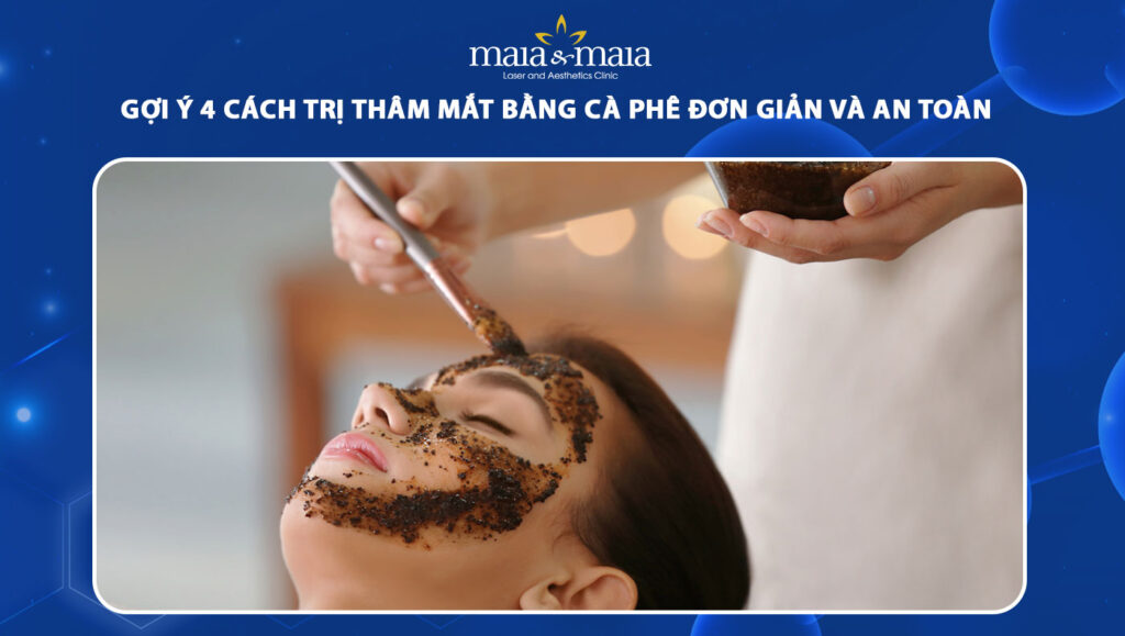 trị thâm mắt bằng cà phê