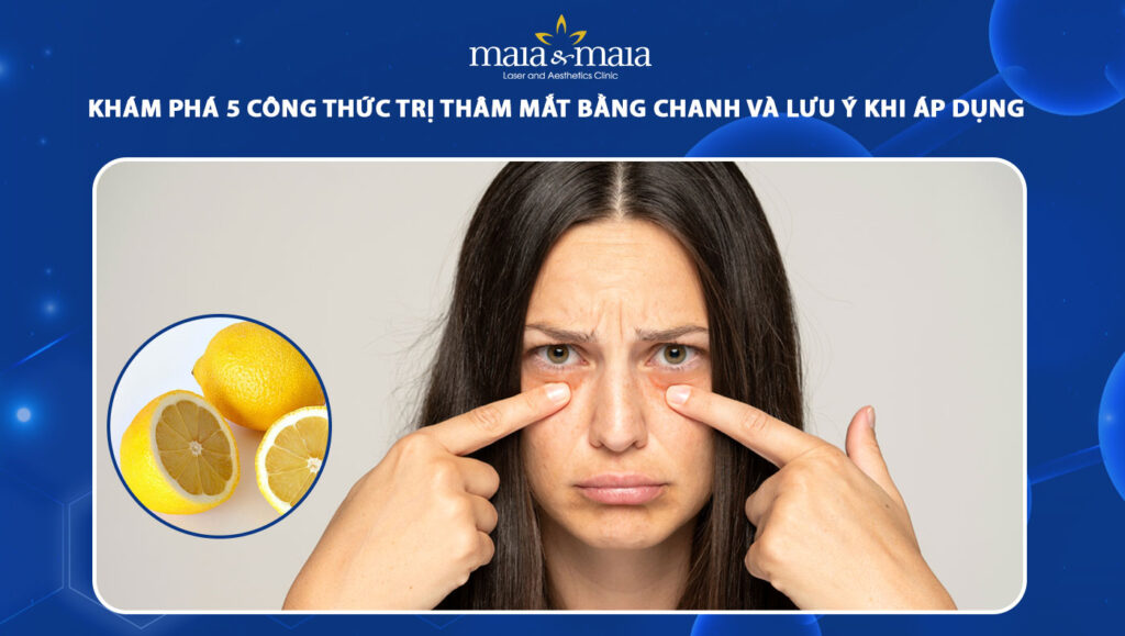 trị thâm mắt bằng chanh