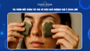 Trị thâm mắt bằng túi trà