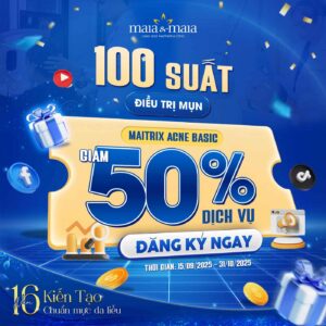 ưu đãi điều trị mụn