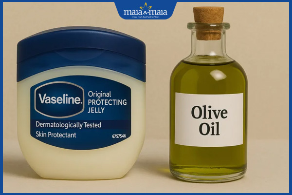 TOP 5 mẹo trị thâm môi bằng dầu oliu tiết kiệm và an toàn 3 vaseline và dầu oliu