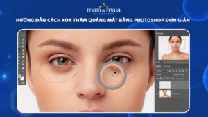 xóa thâm quầng mắt bằng photoshop