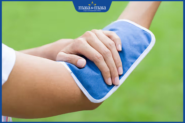 chườm ấm vết bầm