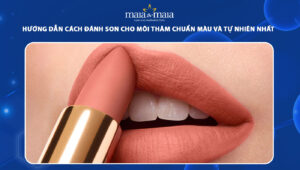 đánh son cho môi thâm