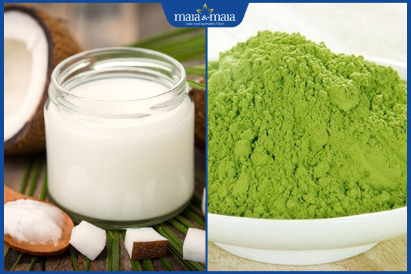 6 bí quyết trị thâm mông bằng dầu dừa đơn giản và an toàn 4 dầu dừa và bột trà xanh