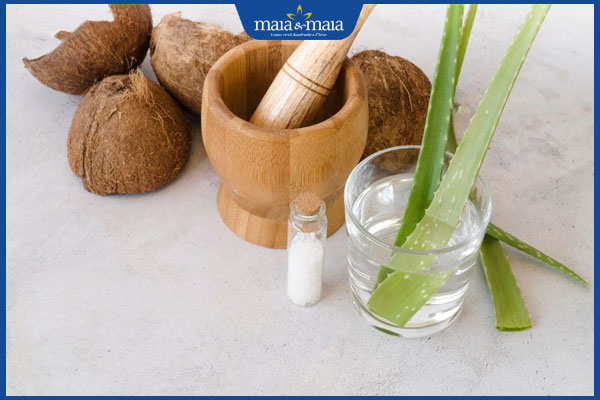 dầu dừa và nha đam