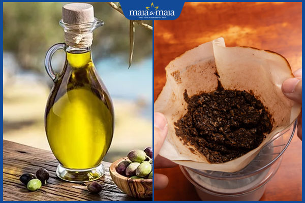 Chia sẻ 6 cách trị thâm nhũ hoa bằng dầu oliu đơn giản 4 dầu oliu và bã cà phê