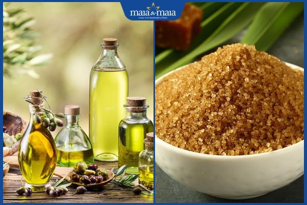 Tổng hợp 3 mẹo trị thâm nách bằng dầu oliu đơn giản tại nhà 3 dầu oliu và đường nâu